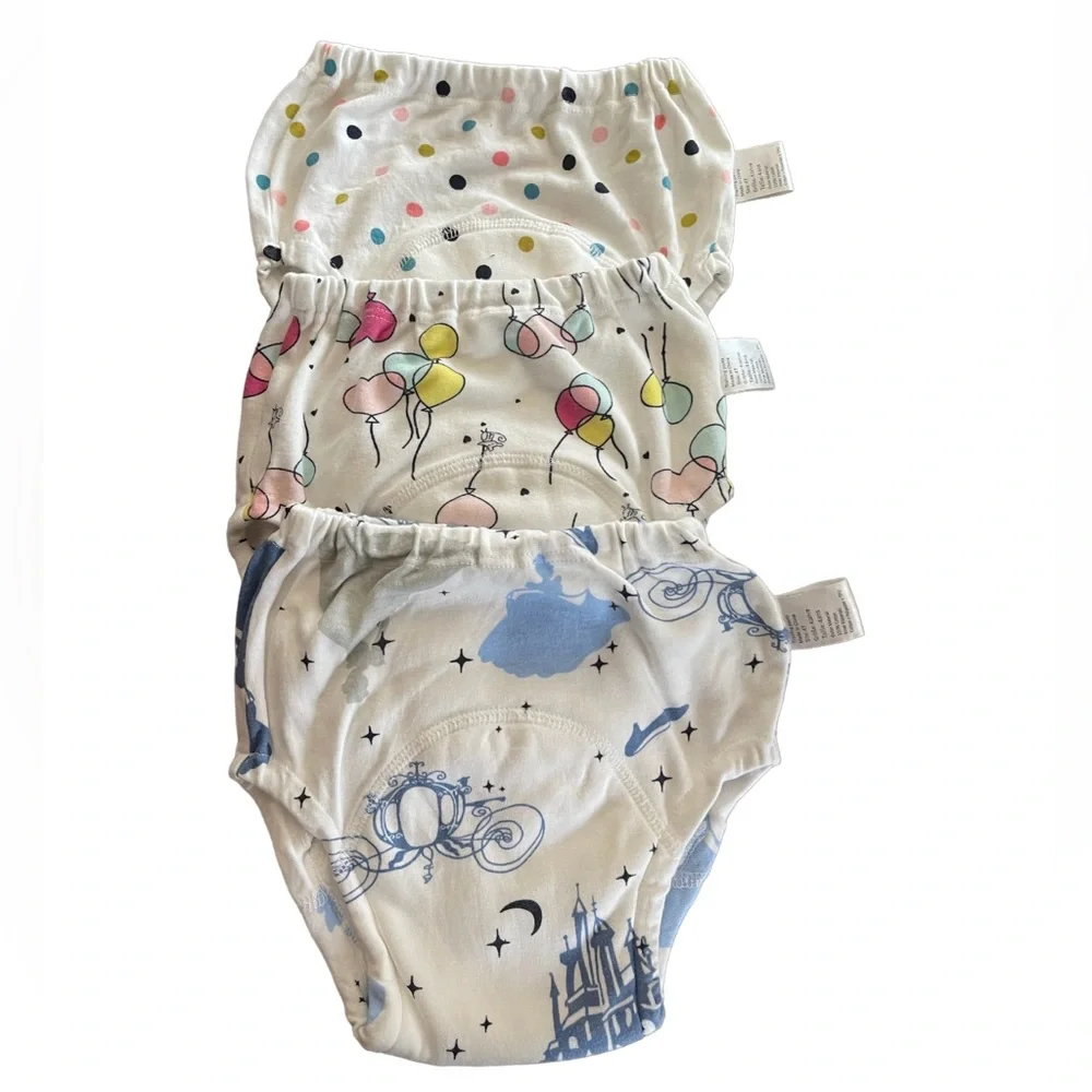 Bundle of 3 White designed diaper cover Y2-05